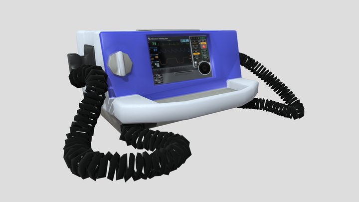 Defibrillator- low poly