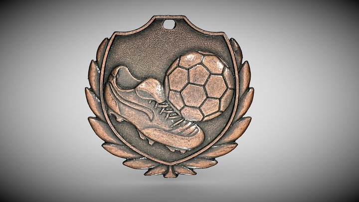 Football Medal2 - Metashape – Free 3D Model STL