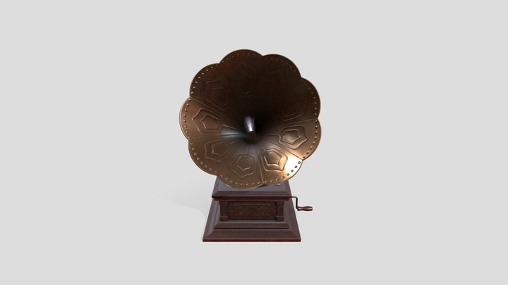 Gramophone 3D Model