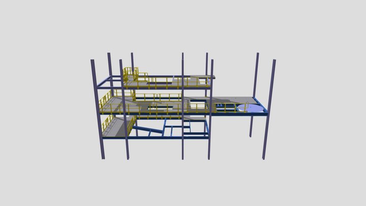7666_Railing_TT33_34 STRUCTURAL UPGRADE_1 3D Model