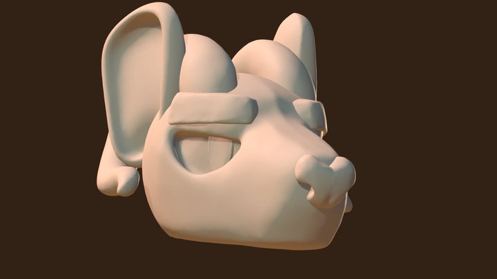 Ratty Head 3D Model