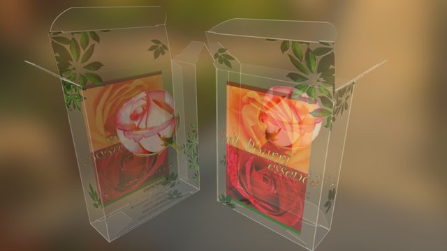 Pot Pourri - Crystal Rose 3D Model
