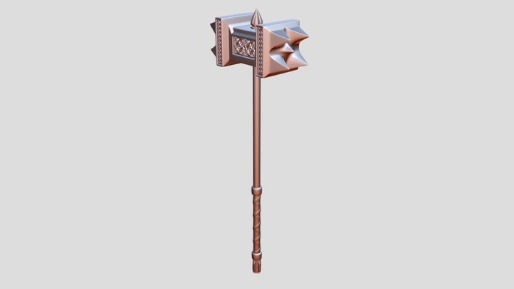 Minotaur Hammer 3D Model