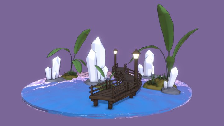 Crystal lake 3D Model