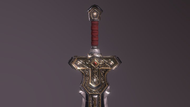 Paladin's Great Sword 3D Model