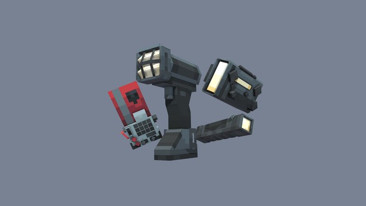 A set of items from Pressure 3D Model