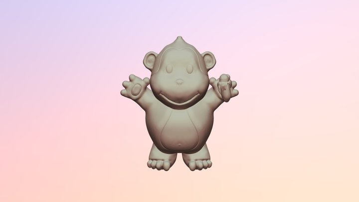 Monkey Sculpt 0819 62 3D Model