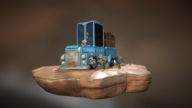 Low Rusty Rider 3D Model