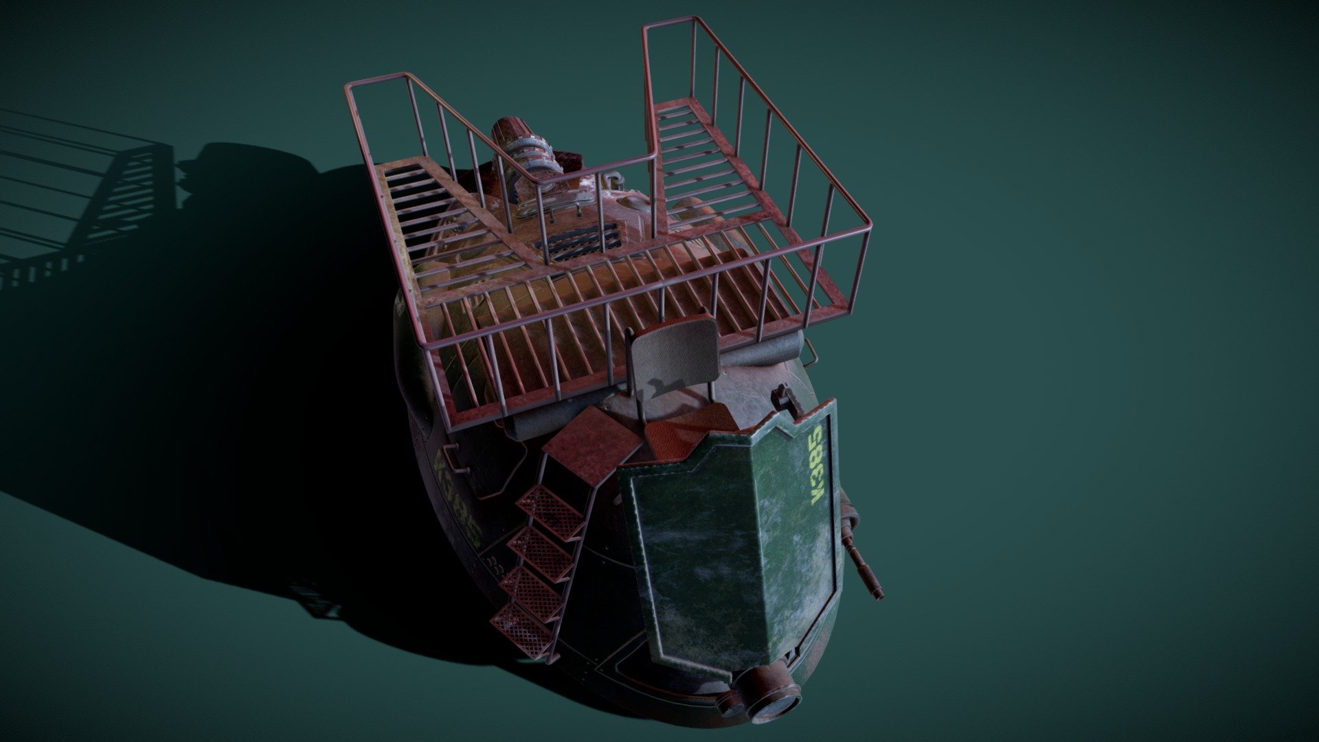 Sci-fi Hover Bike 06 (Cargo Type)