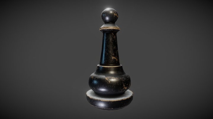 Classic Wooden Chess Pawn – Modello 3D gratuito STL