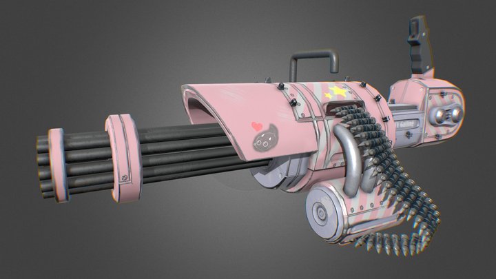 Kitty Gatling 3D Model