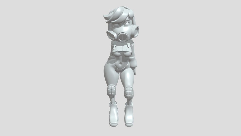 A masked cartoon girl
