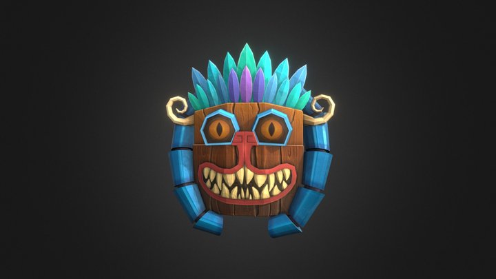 Aztec Mask 3D Model