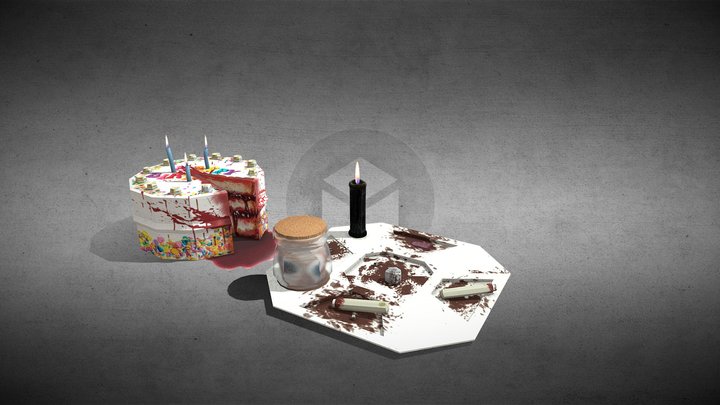 low-poly halloween asset pack 3D Model