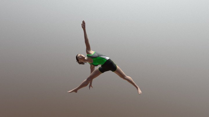 Triangle Pose 3D Model