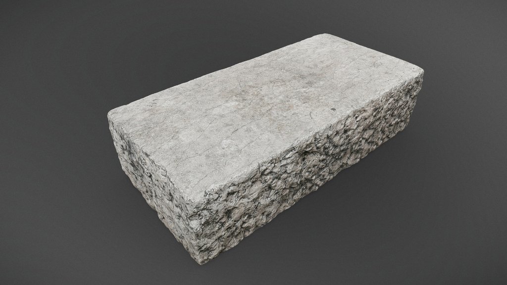 Rough marble block