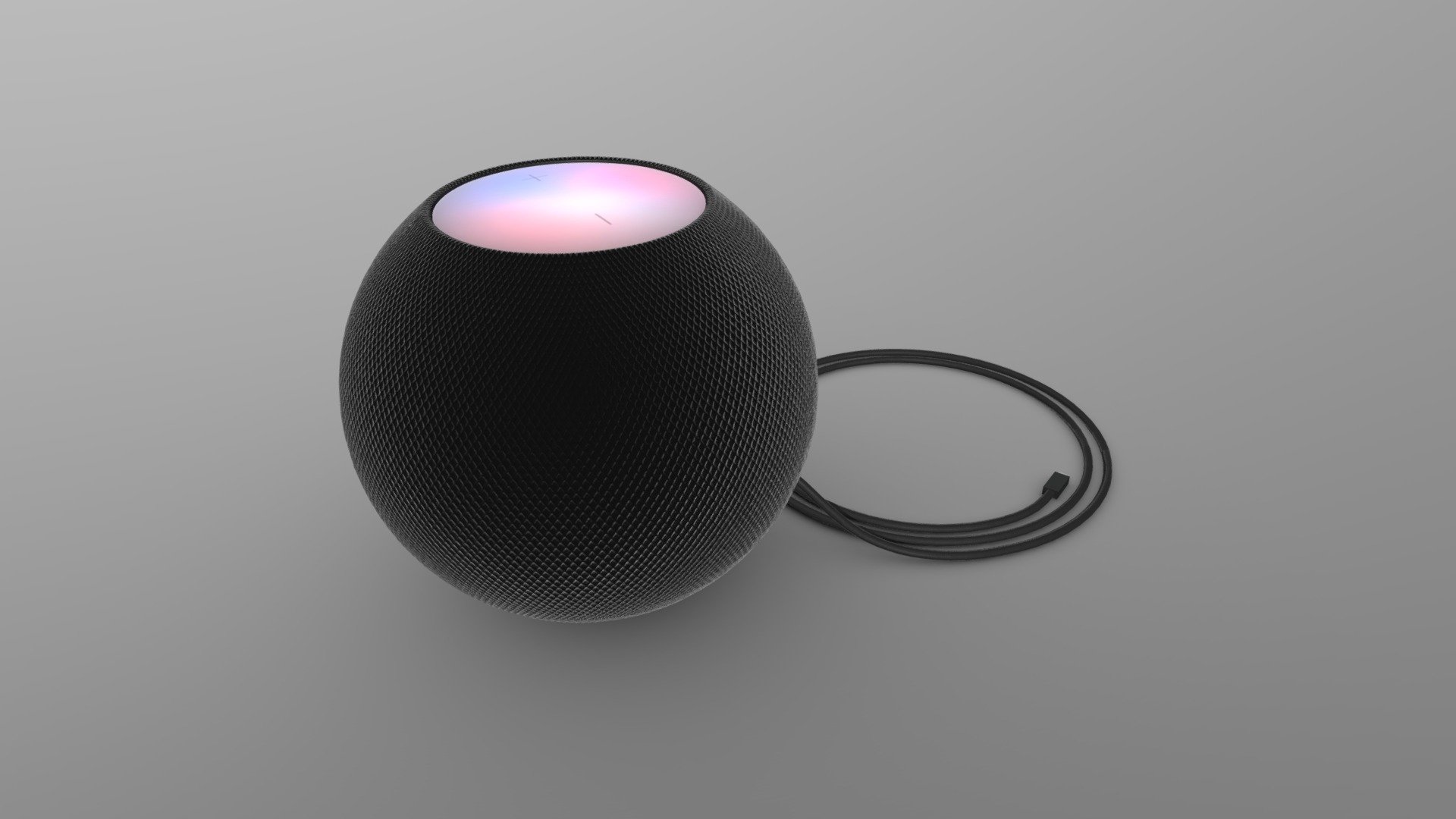 Apple HomePod Mini, black 3D model by bcwilcox [54def57] Sketchfab
