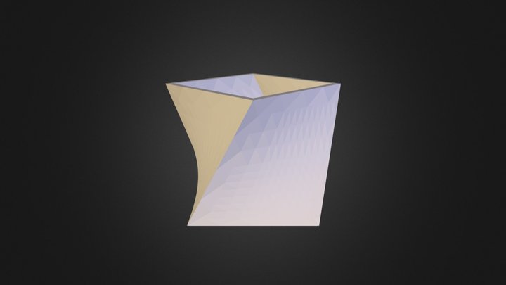 Twisted cube 3D Model