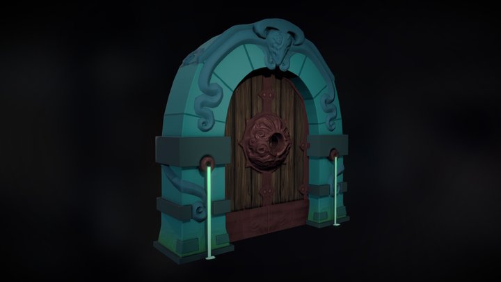 Dungeon Door 3D Model