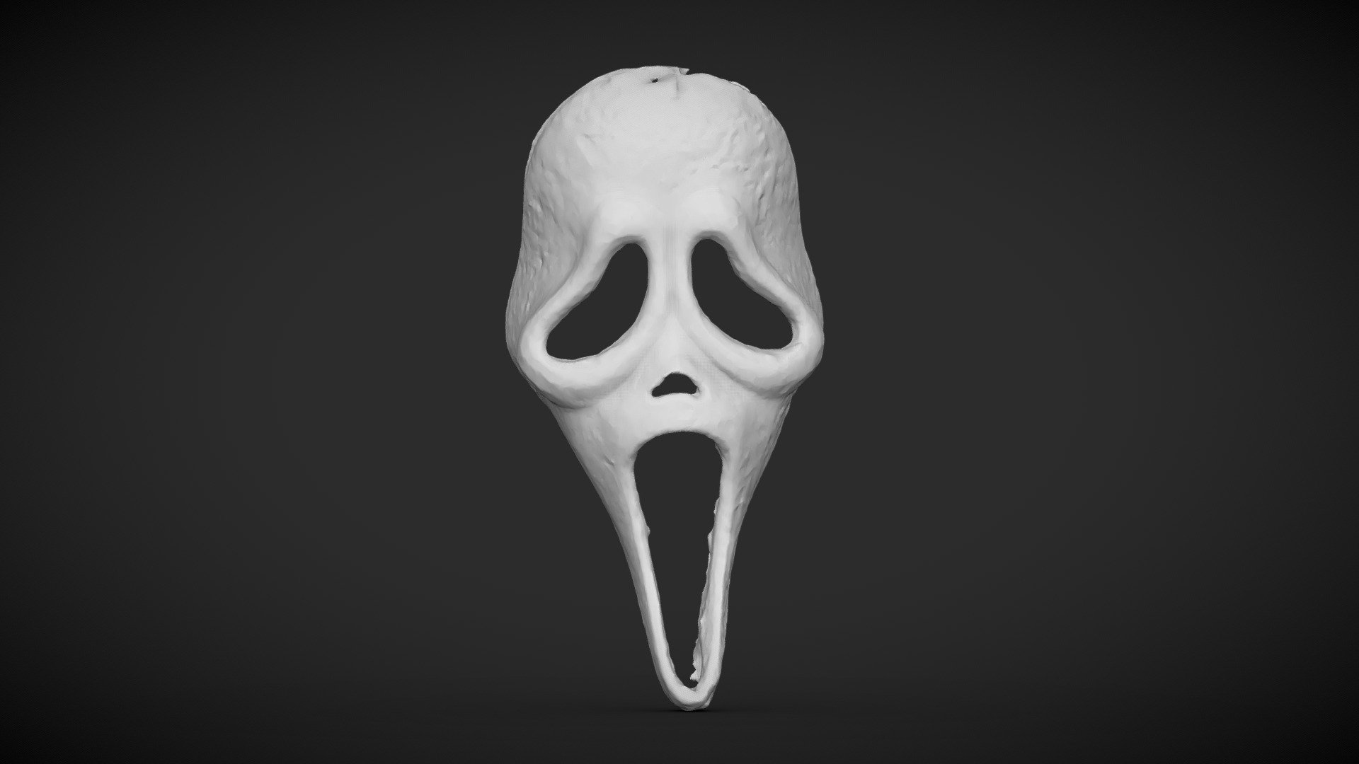 STL file Ghost face Scream mascara Ghost Face Mascara Scream Usable Mask  Halloween real size 👻・3D printing template to download・Cults