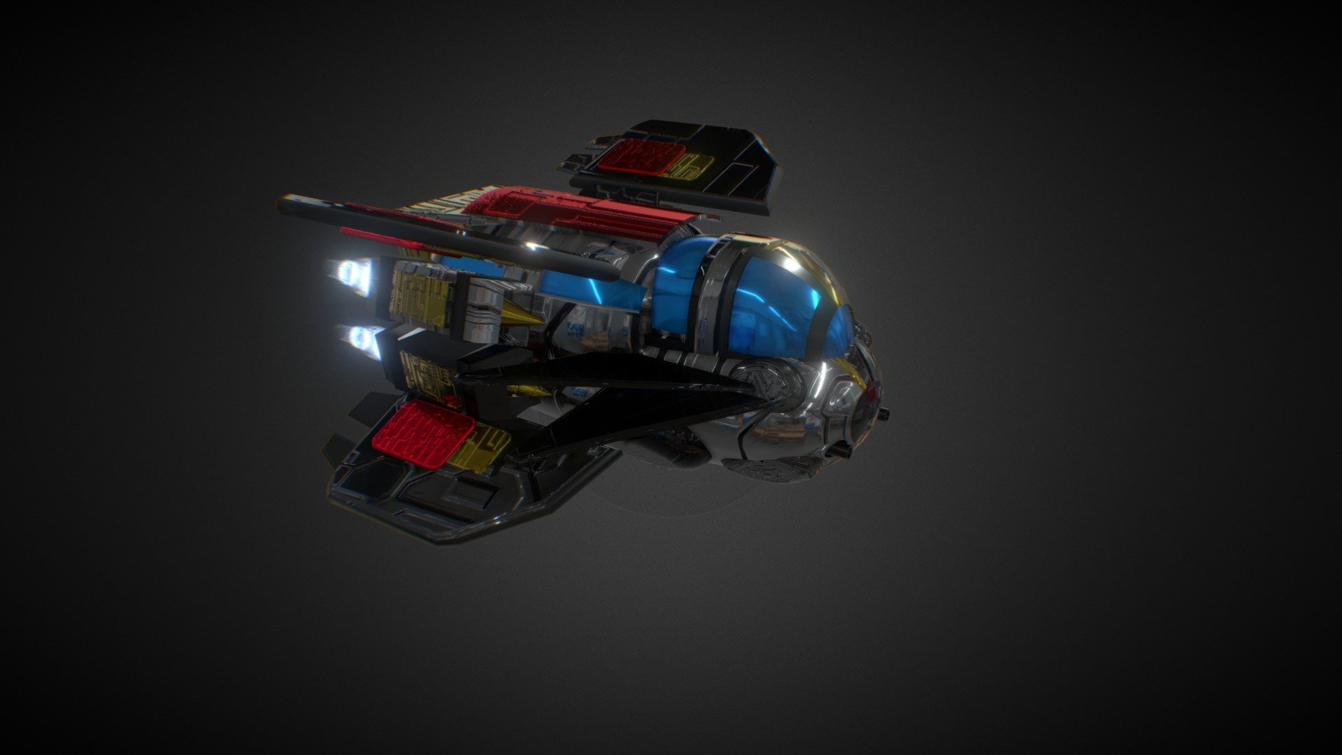 nave 2 - 3D model by Rafael Morais (@rafaelspace) [54e1022] - Sketchfab
