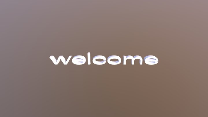 welcome 3D Model