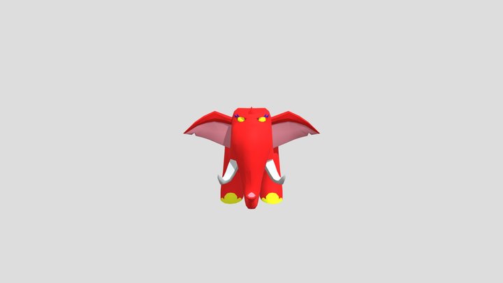 Mobile - Animal Jam Play Wild - Elephant 3D Model