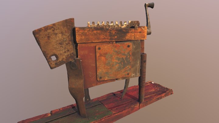 Dog Horror from trash Interior Sculpture 10-800k 3D Model