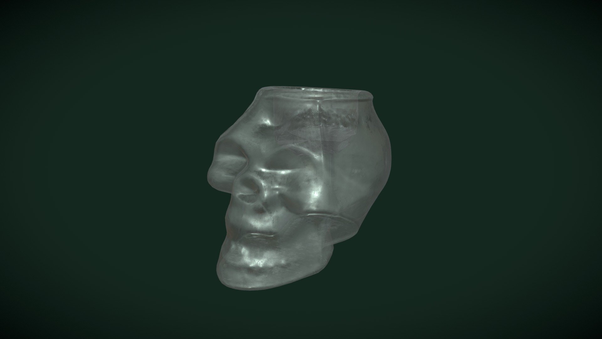 Glass Skull Candle Holder Download Free 3D model by WakeKnight