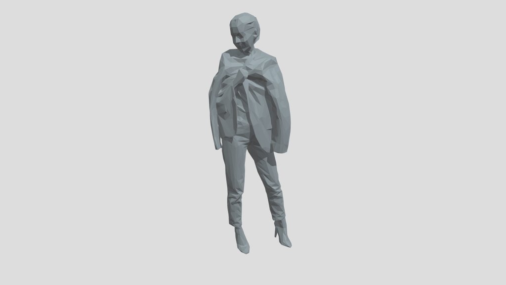 Lowpoly Female Standing