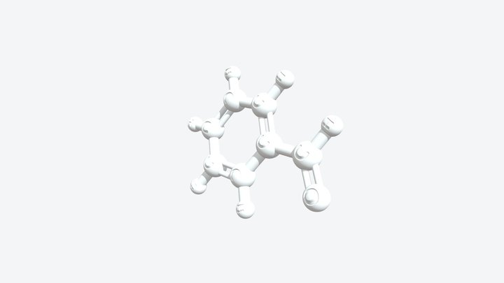 Benzaldehyde 3D Molecular Model — CAS 100-52-7