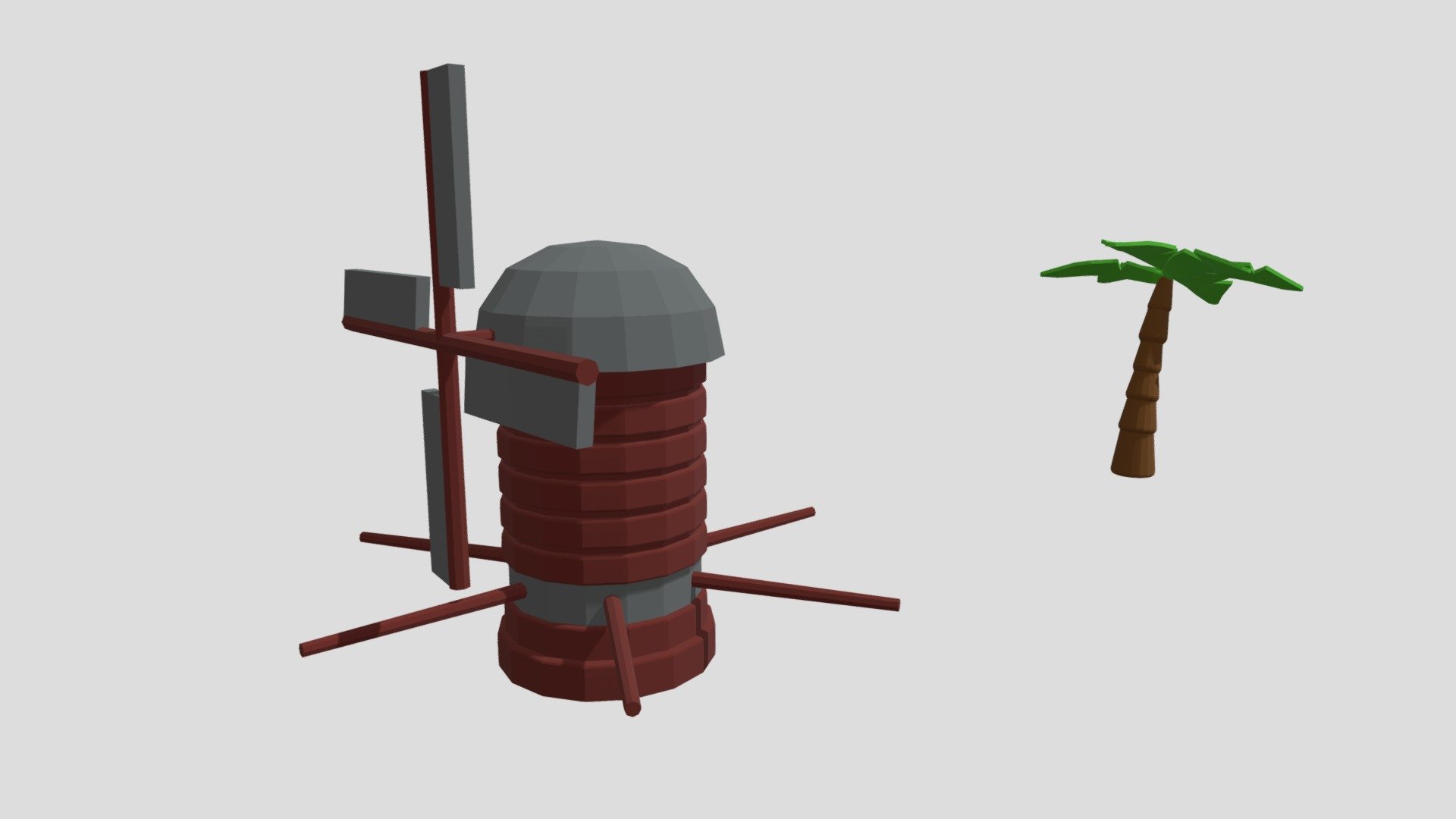 Lowpoly Mill & Tree - Download Free 3D model by shouzen_shi [54e4fa7 ...