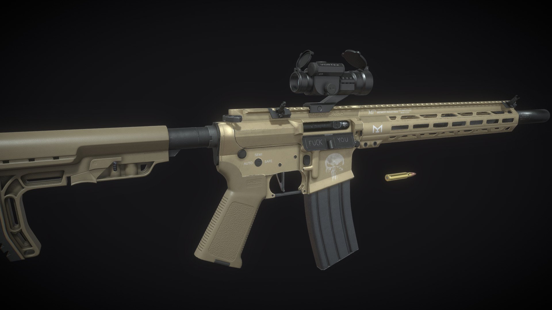 Ar15 Game Ready - Buy Royalty Free 3D model by ErKeVaKea Studio ...