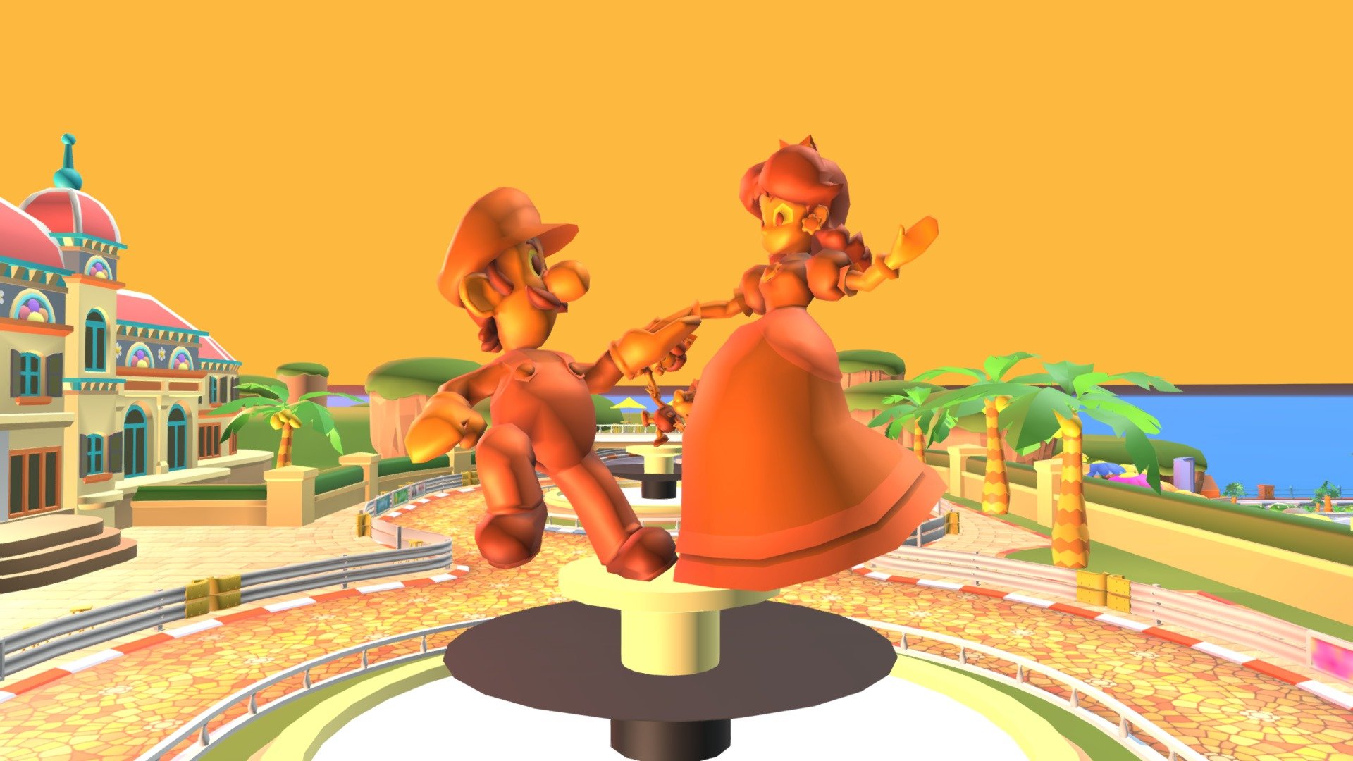 Mario Kart 8 Deluxe - Wii Daisy Circuit - Download Free 3D model