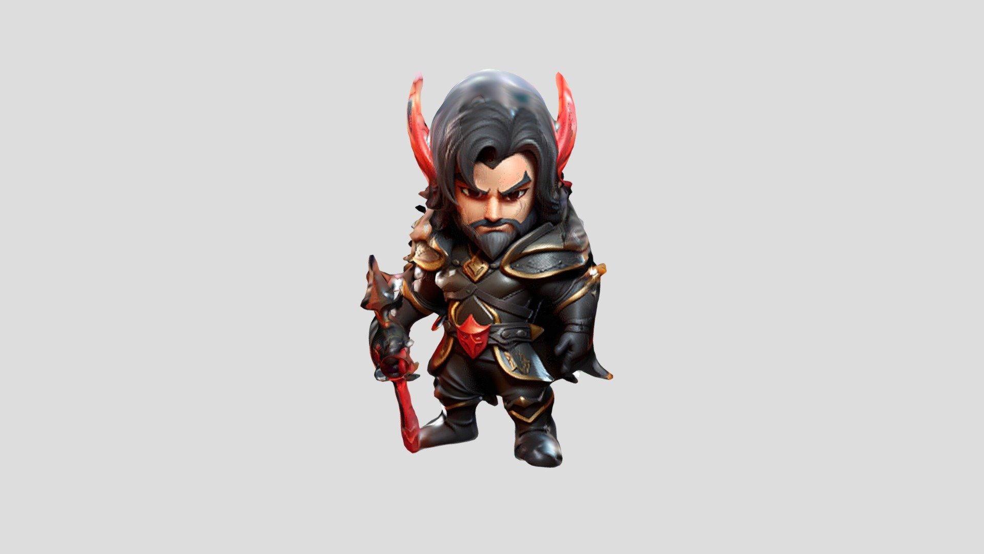 Dark Elf Warrior A dark elf warrior with a ho - Download Free 3D model ...