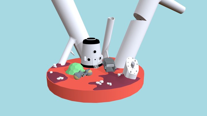 Game Art 1 - Simple Scene 3D Model