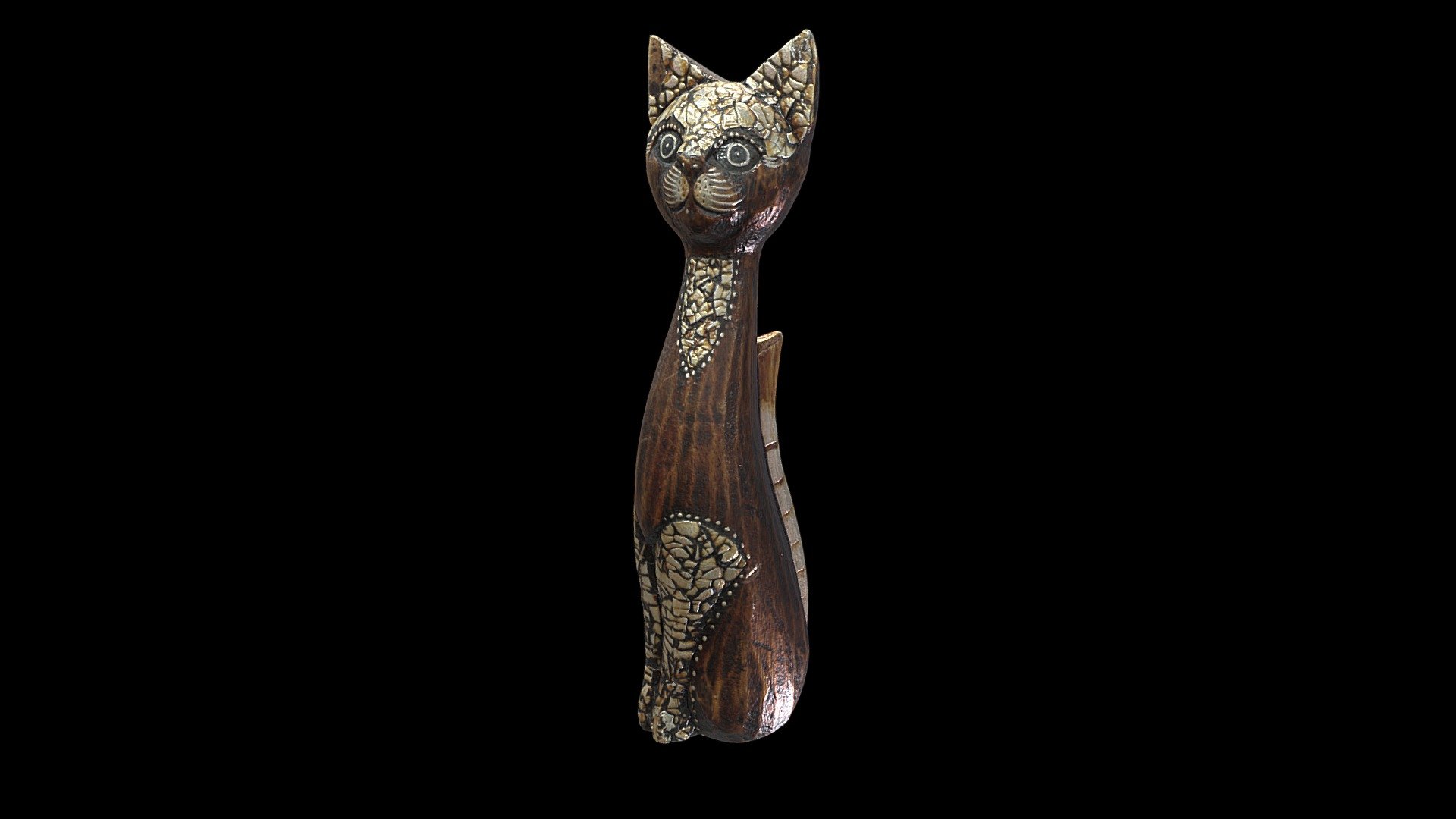 Wooden Cat Statue - Download Free 3D model by None (@cyberdan) [54e9ba2 ...