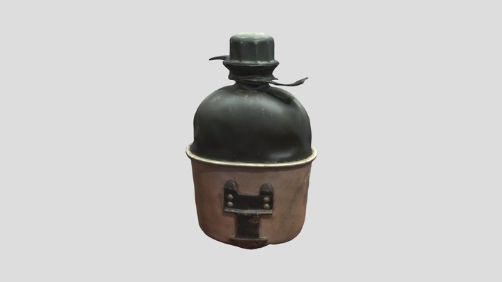 Military Bottle of Indonesian Army 3D Model