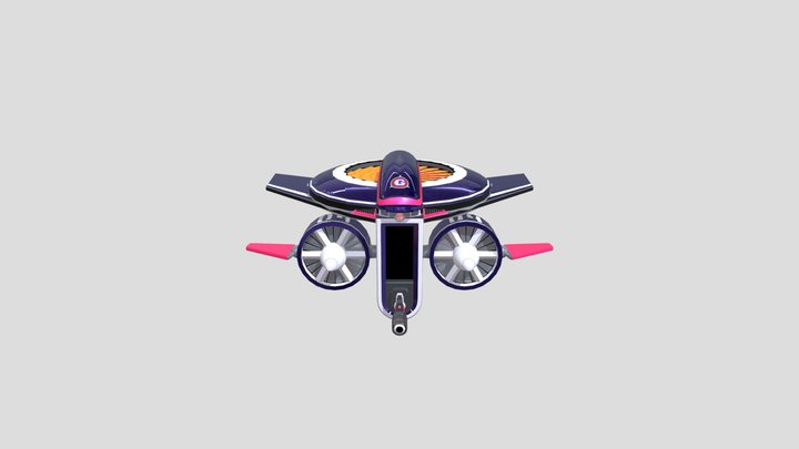 Custom Edited - Sonic the Hedgehog Customs - Gun 3D Model