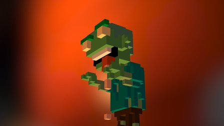 Hungry Zombie 3D Model