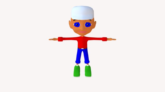 Cartoon man 3D Model