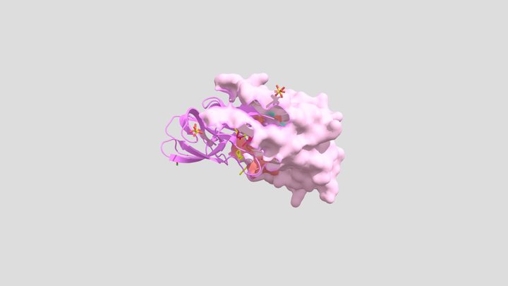 3oxc (HIV-1 protease + Saquinavir) 3D Model