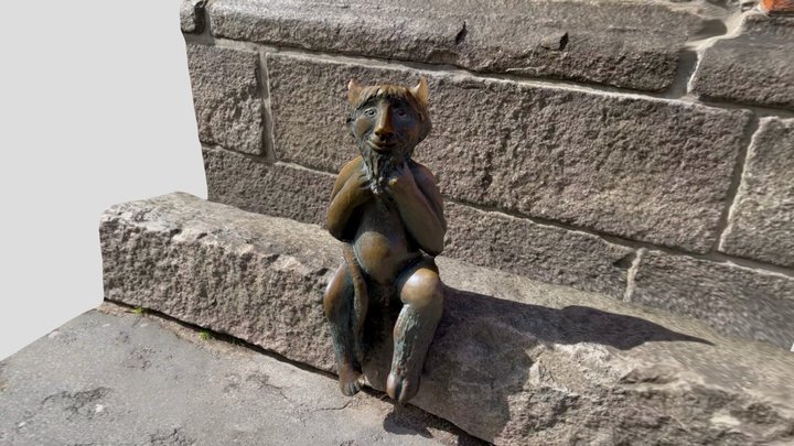 Devil Statue St. Mary’s Church, Lübeck, Germany 3D Model