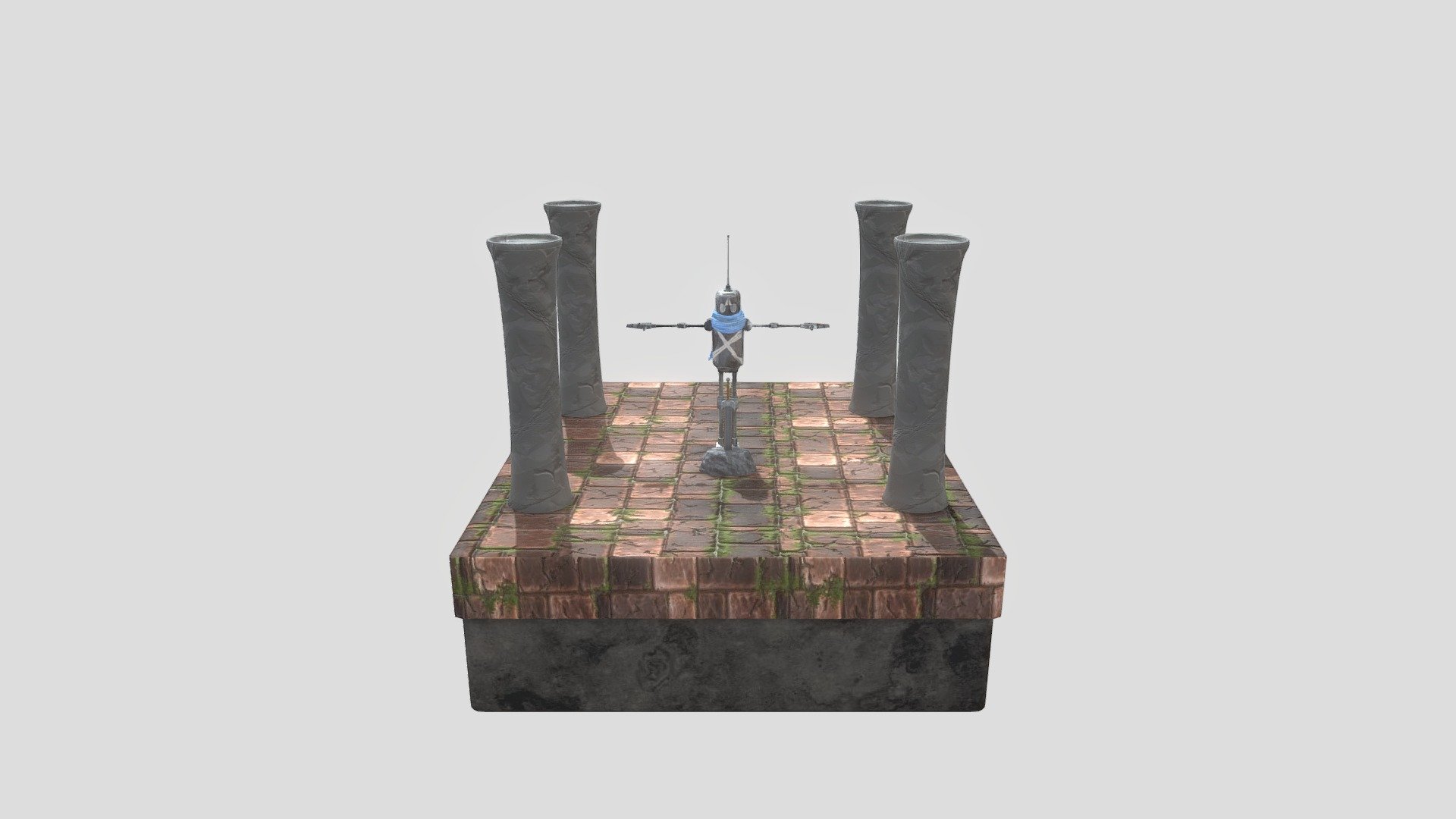 Lonely Robot - 3D model by EduardoPamplona [54edcbe] - Sketchfab