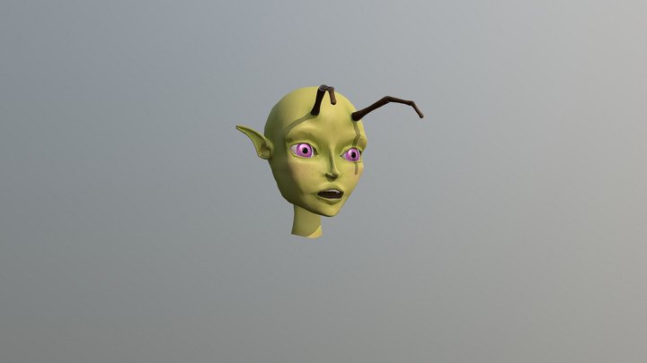 Faerie Head 3D Model