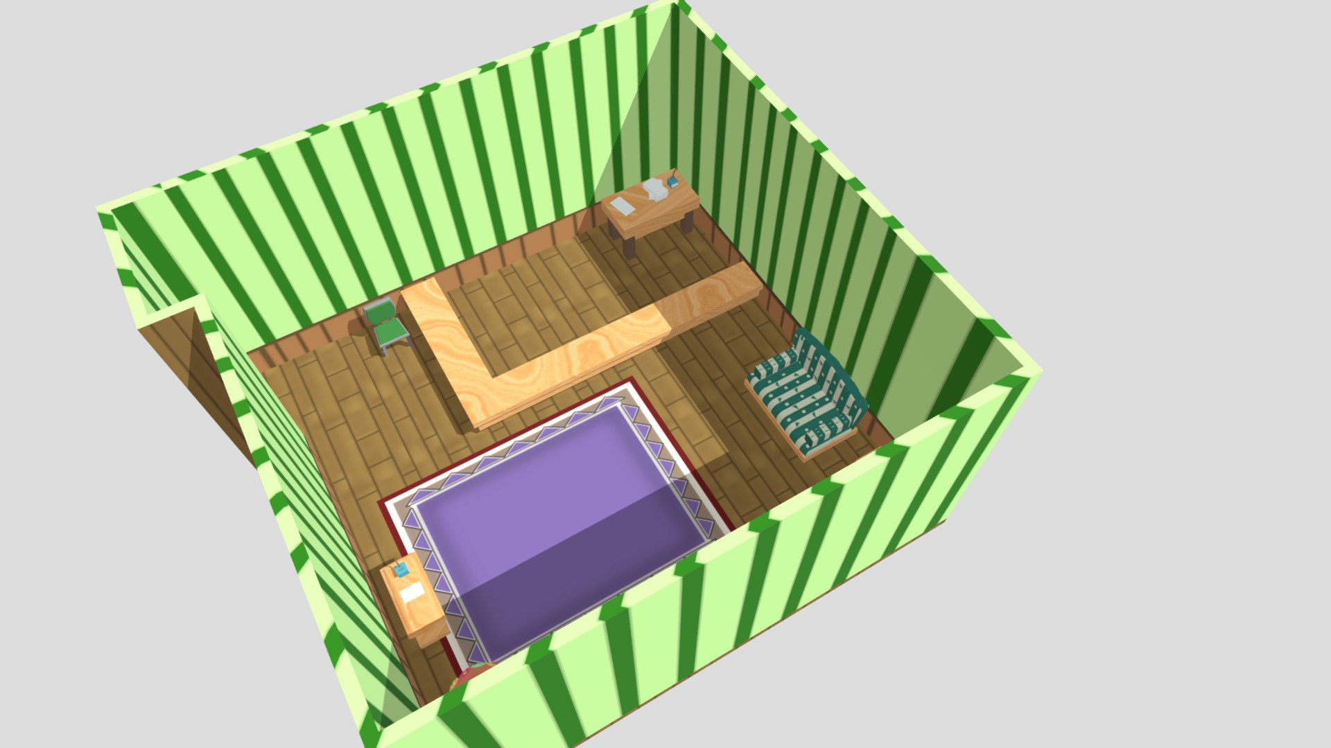 Toontorial Room — Sketchfab embed 3D viewer