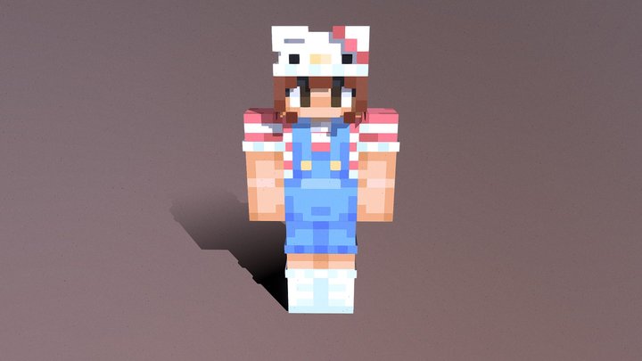 Hello Kitty Skin 3D Model