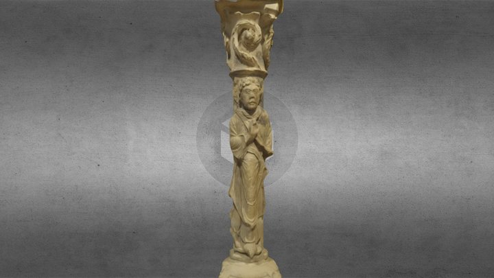 Statue-colonne : le prophète Daniel 3D Model