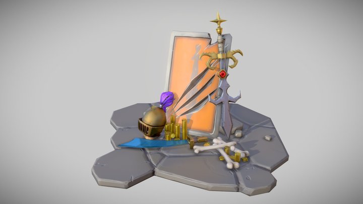OldSchoolRunescape Loot 3D Model