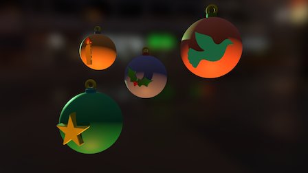 3D Baubles 3D Model